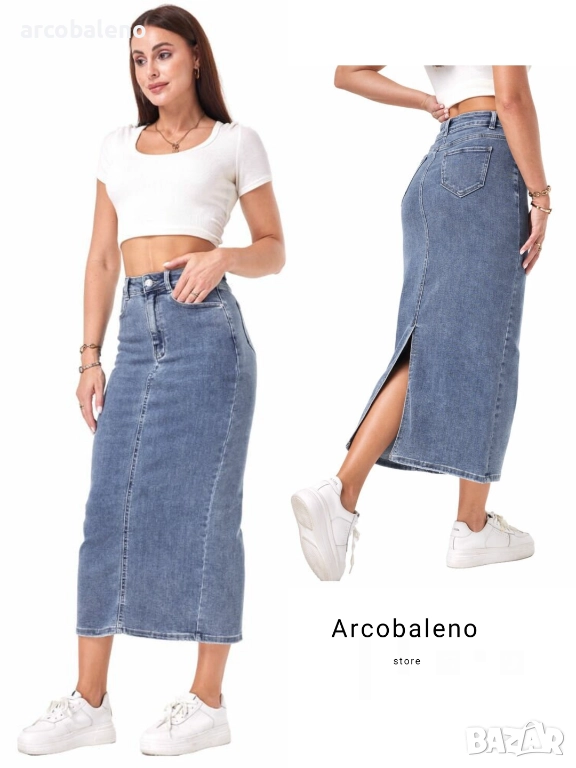 Дамска дънкова пола , снимка 1