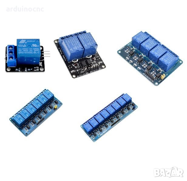 Реле модул шест и осем канален на 5 волта  Ардуино Arduino, снимка 1