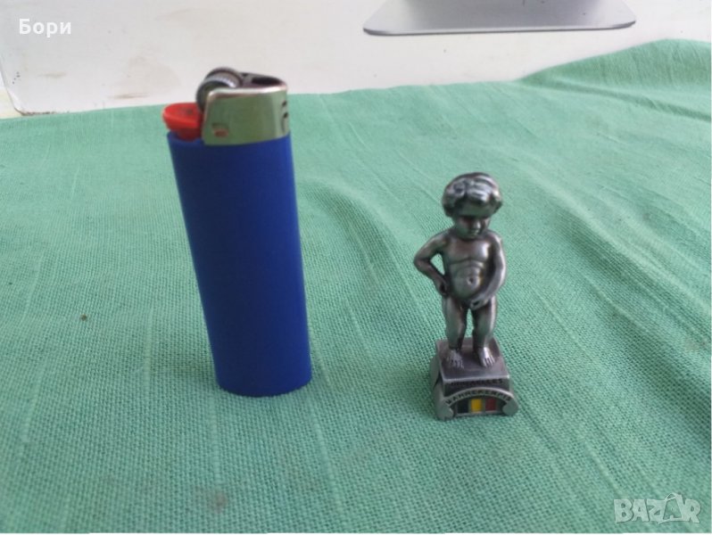  Метална фигура Manneken Pis Брюксел Фигурка Белгия Статуя Пикаещо момче Фигура, снимка 1