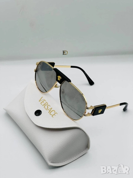 очила с черен обикновен калъф и ув защита versace, снимка 1