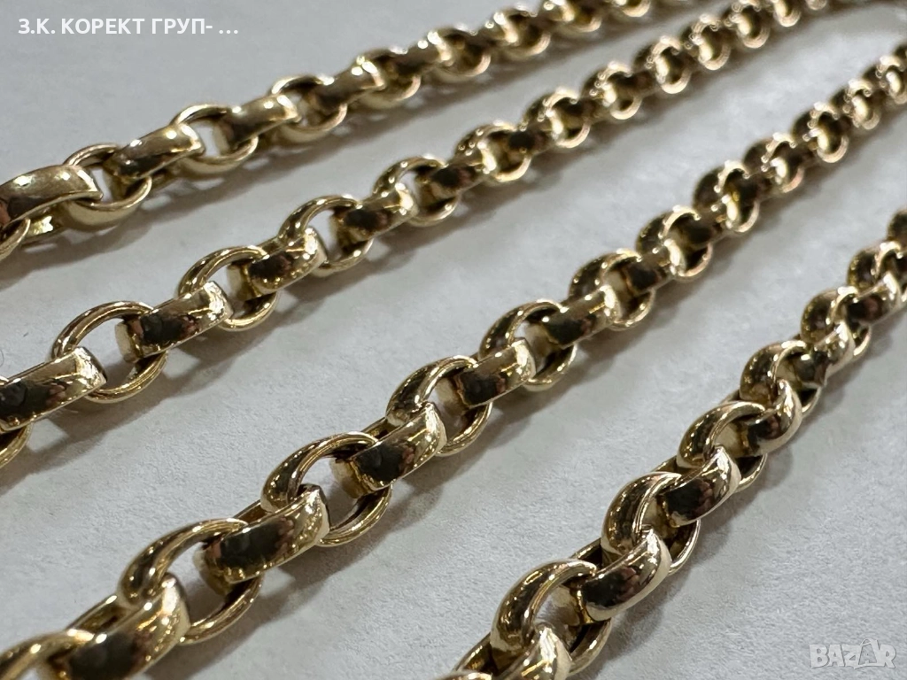 Златен синджир 14к, 9,19гр, снимка 1