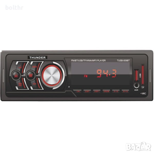 Авто Радио Player Thunder TUSB-009BT, Bluetooth, FM радио, USB, SD карта, 4x20W, снимка 1