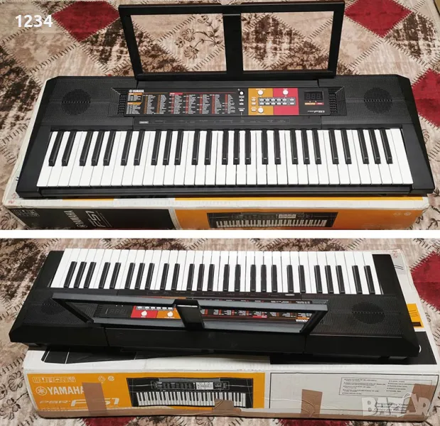  синтезатор клавир YAMAHA PSR-F51 пиано с 5 октави, снимка 1