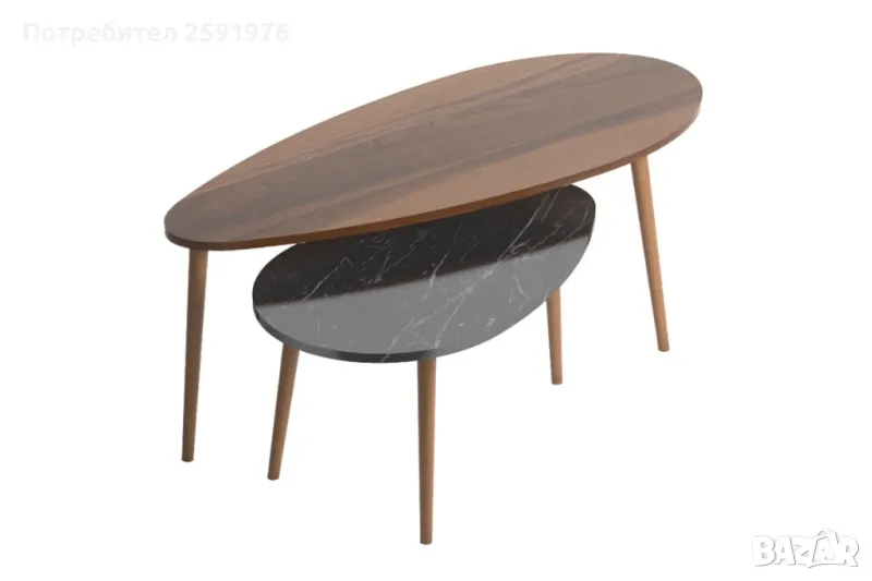 Сет Холни маси Monty Черен, снимка 1