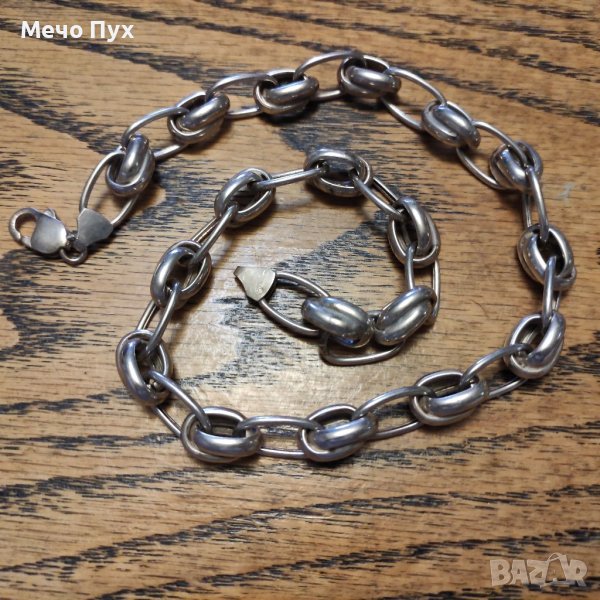 Сребърен ланец (154), снимка 1