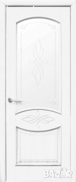 Борман Интериорна врата Дона Бяла БВХ Делукс Остъклена , снимка 1