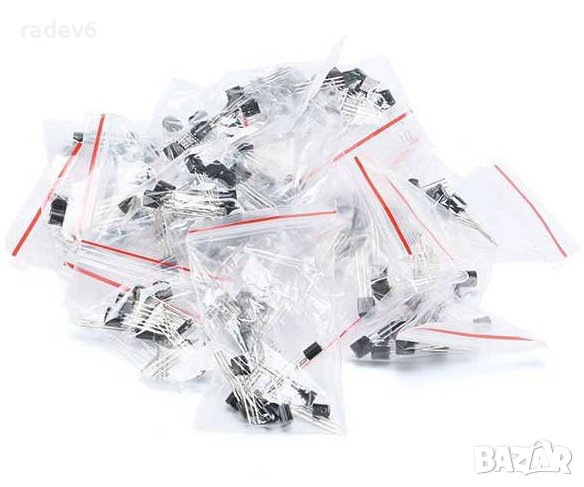 Комплект транзистори - 170бр., 17 вида по 10бр., снимка 1