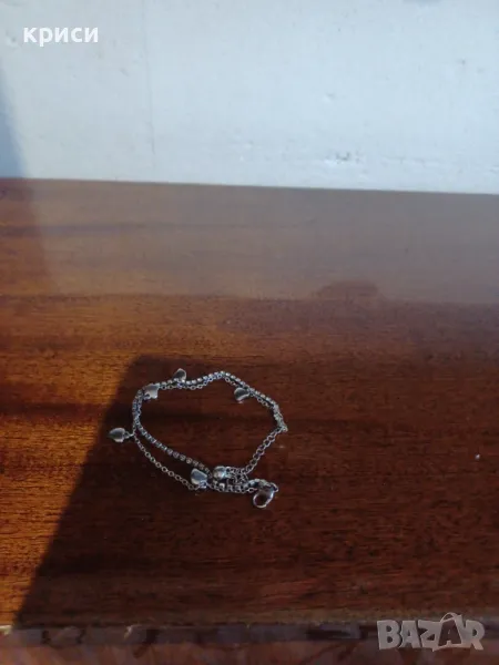 Сребърна гривна , снимка 1