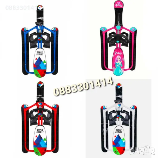 Шейна Чук и Гек с предни и задни ски , снимка 1