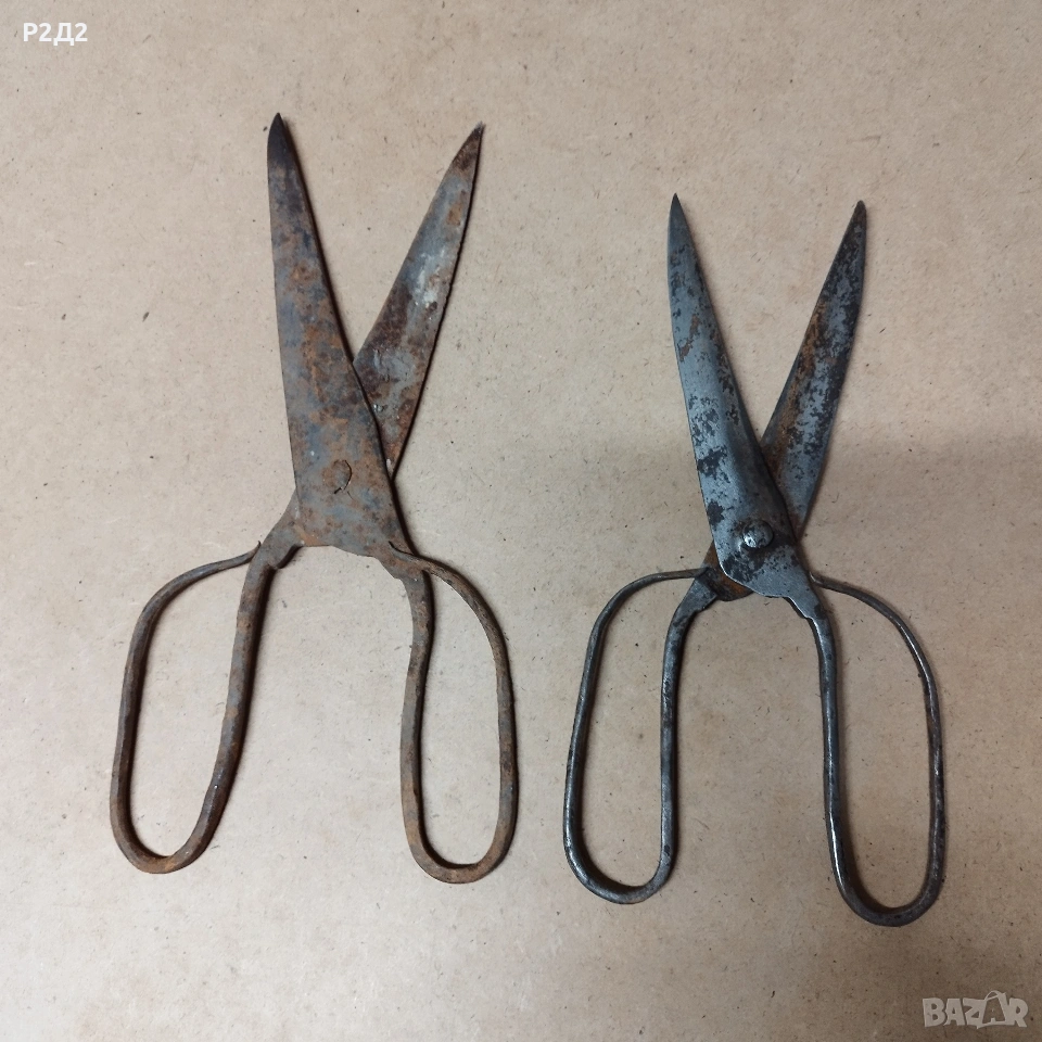 стари ковани ножици , снимка 1