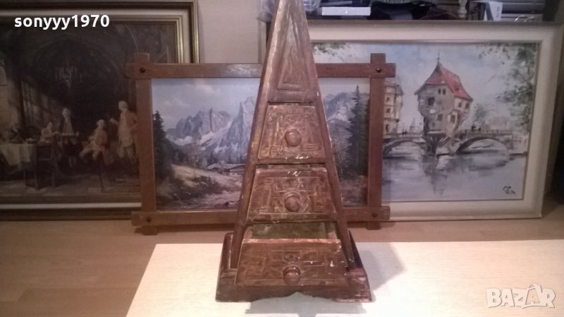 ПИРАМИДА-48Х25Х15СМ-АНТИКА-ВНОС ФРАНЦИЯ, снимка 1