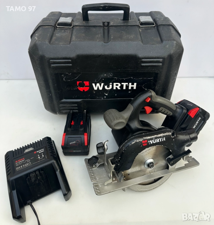 Wurth HKS 28-A - Мощен акумулаторен ръчен циркуляр 28V, снимка 1