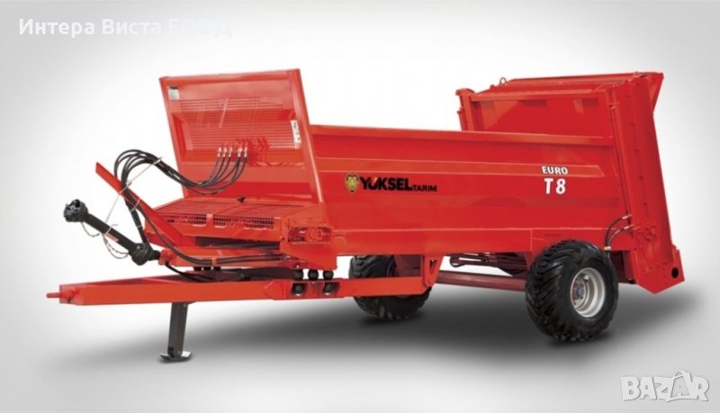 Тороразхвърлящо ремарке 8 т - 6,5 м3 едноосно, снимка 1