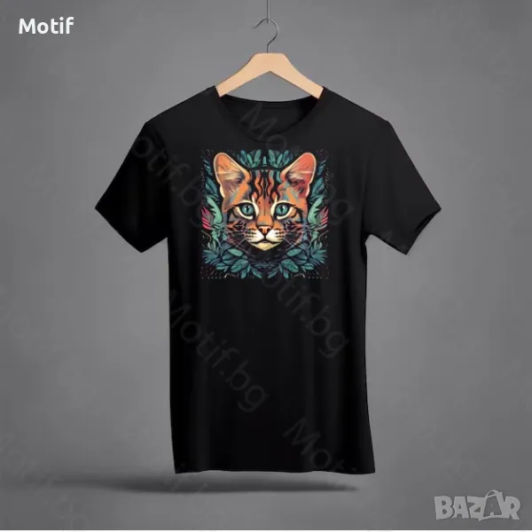 Тениска с щампа КОТКА Бенгалска котка / Bengal Cat t-shirt , снимка 1