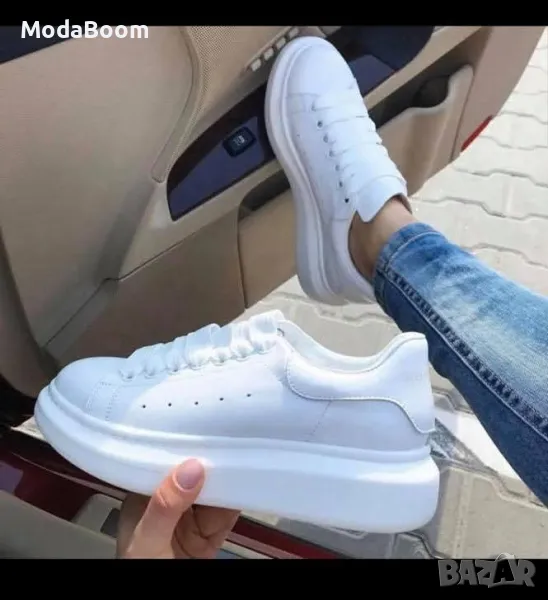 Alexander McQueen бели дамски маратонки , снимка 1