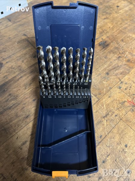Garant HSS-Typ W - Germany - ЧИСТО НОВ PROFI-SET 19 Свредла 1 - 10 mm в Касета/ ORIGINAL Garant !!!!, снимка 1