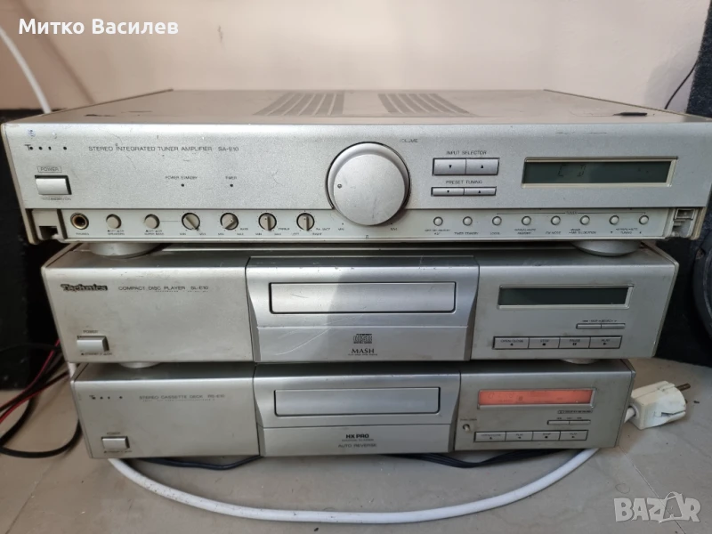 Hi-Fi усилвател Technics SA-E10 + CD плеър и дек, снимка 1