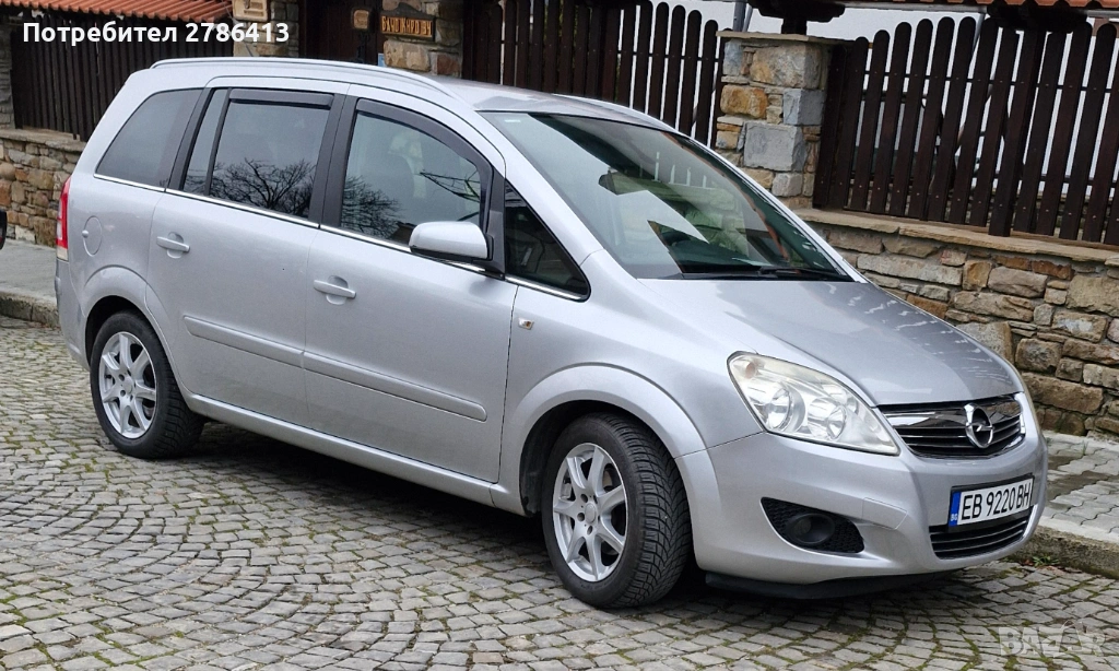 Опел Зафира 1.8 газ/бензин 6+1 места 2008 г, снимка 1