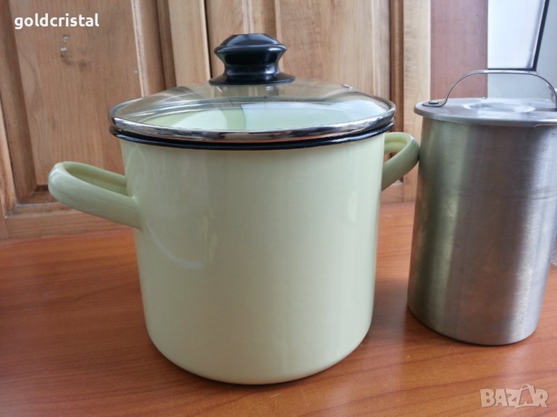 Емайлирана тенджера за спагети шунковар, снимка 1