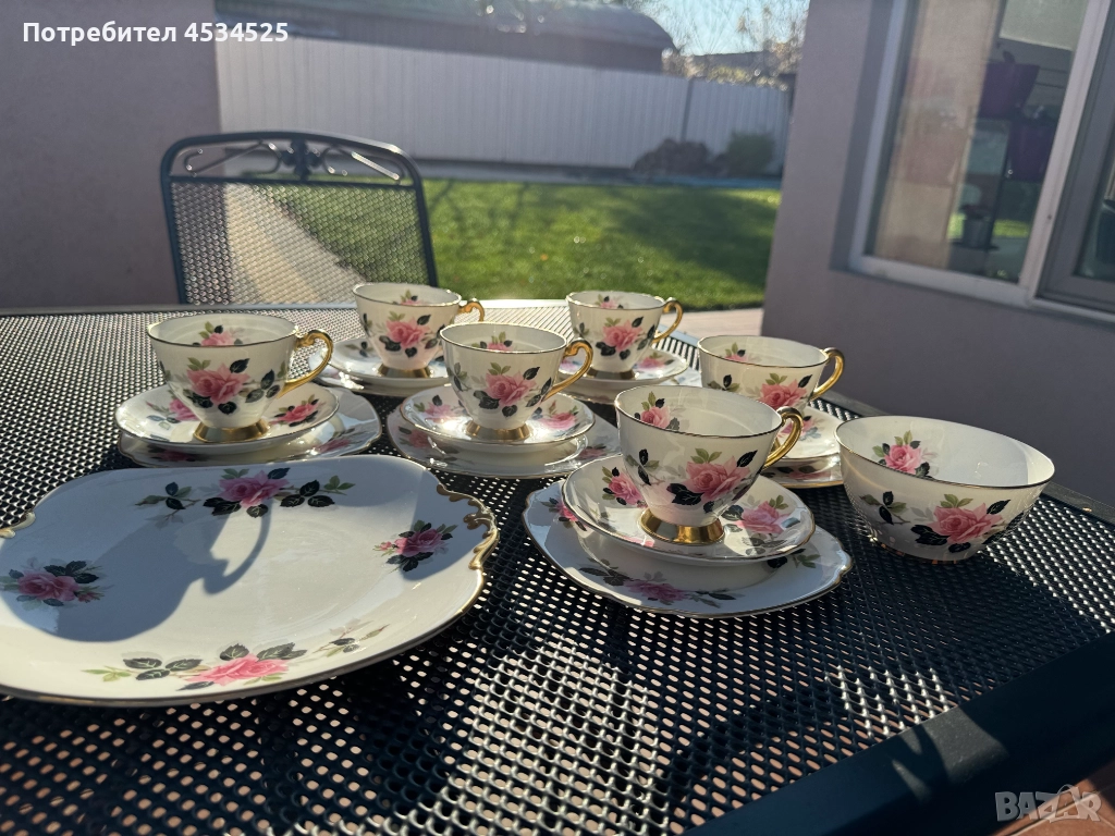 Рядък винтидж сервиз Windsor – Royal Stafford England, Bone China, снимка 1