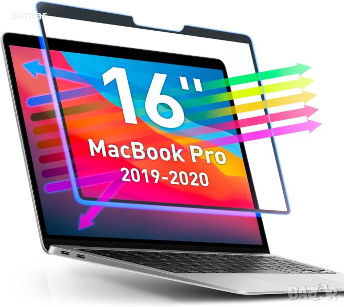 VINTEZ Подвижен филтър за MacBook Pro 16-А2141; MacBook Air 13.6-А2681, снимка 1