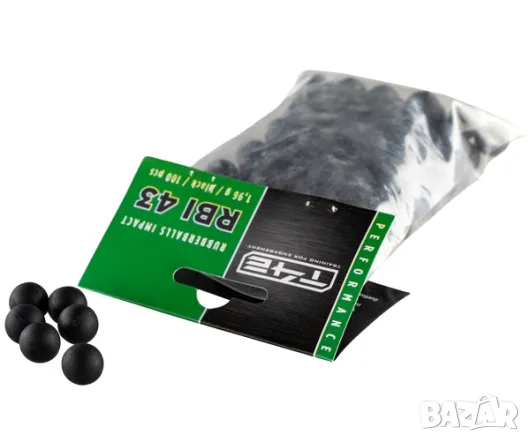 Гумено метални топчета T4E RBI cal. 43/100 бр, снимка 1