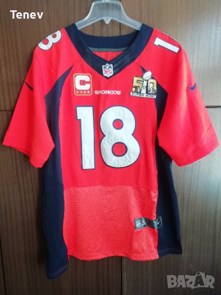 Denver Broncos Super Bowl 50 Peyton Manning NFL Jersey оригинална тениска фланелка , снимка 1