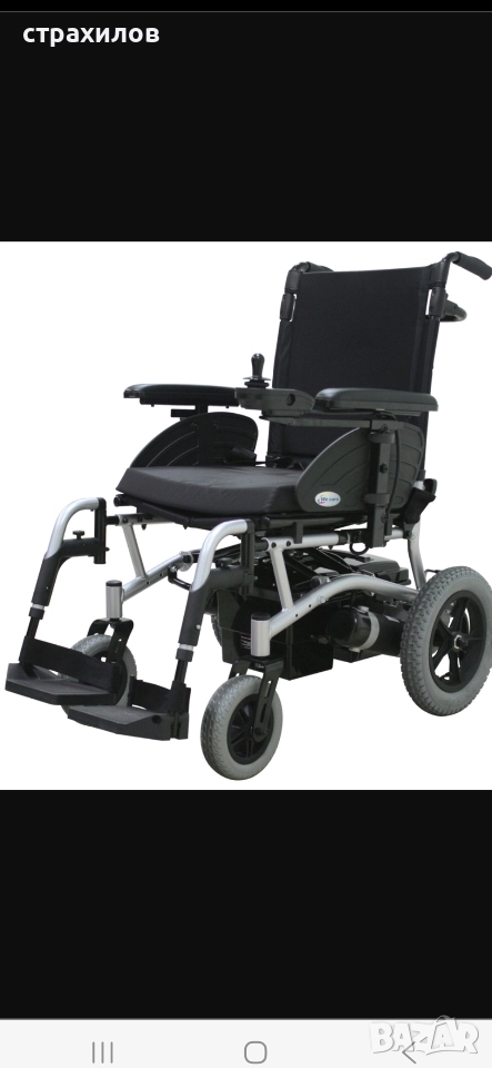 Акомулаторна инвалидна количка с джойстик we care ais 6100, снимка 1