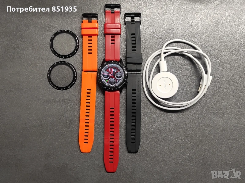 Протектор 44мм, каишка 22мм за Huawei GT2, снимка 1