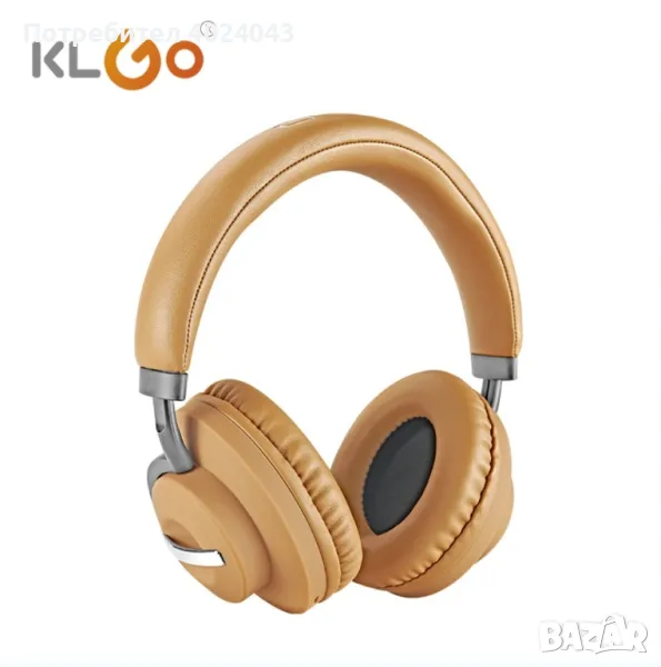 Геймърски стерео безжични слушалки KLGO B7 EP65, снимка 1