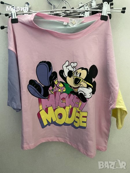 Дамска къса тениска Disney, Mickey Mouse, снимка 1