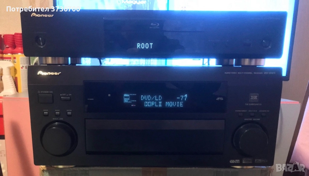 Pioneer BDP-440 blu ray 3D player. + Pioneer VSX-D1011 dolby digital reciever 7.1 , снимка 1