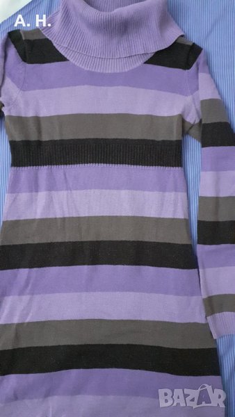 Шарена/ лилава туника с дълъг ръкав, снимка 1