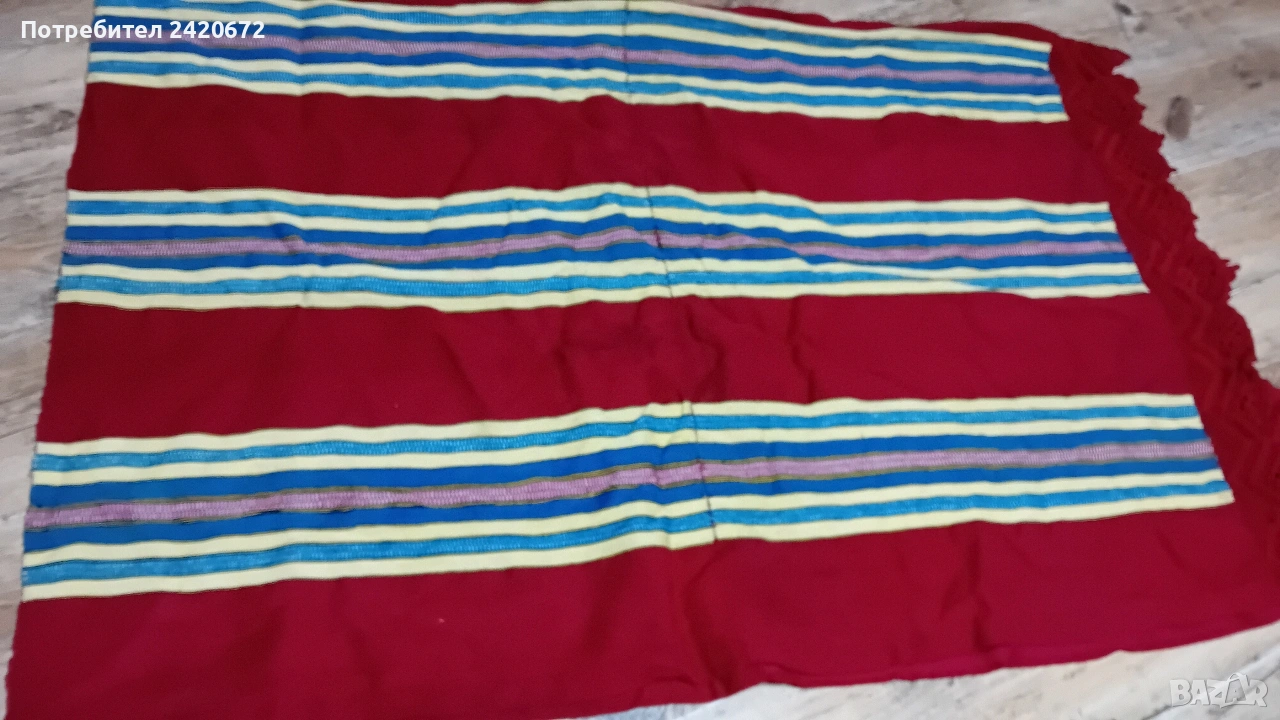 ръчно тъкана покривка, снимка 1