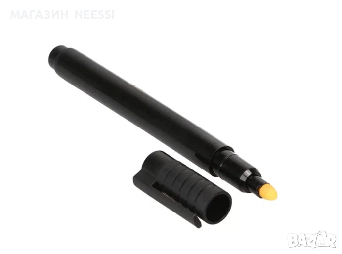 Маркер за фалшиви евро банкноти Power pen, Черен, Детектор писалка, снимка 1