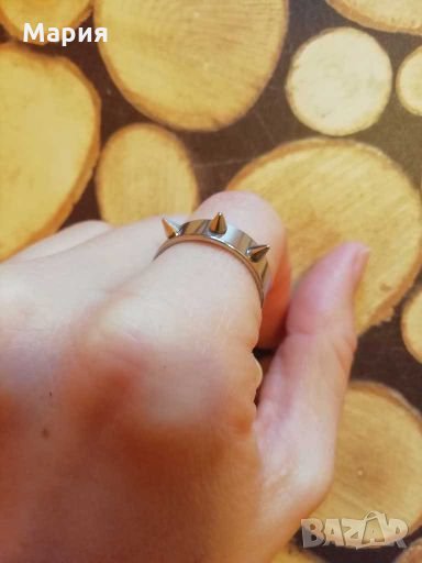 Stainless steel Пръстен шипове, снимка 1