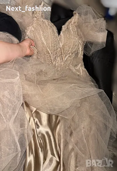 Официална дълга рокля тюл, снимка 1