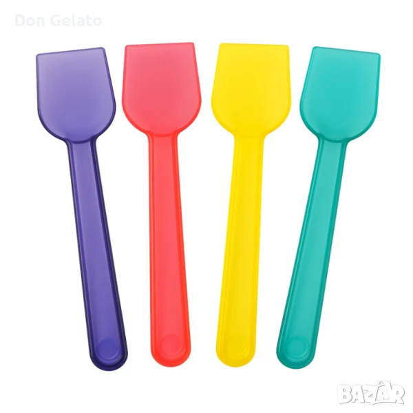 Пластмасови лъжички за сладолед – 8см, снимка 1