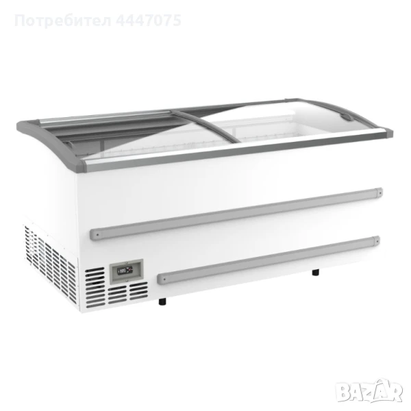 Професионален фризер за супермаркет – 153 литра, модел 1880, бял, снимка 1