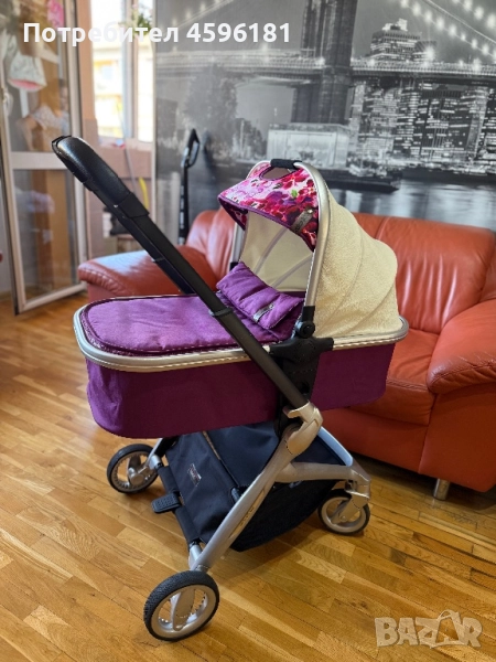 Комбинирана бебешка количка 3 в 1 Chipolino Emotion и триколка Chipolino Neon Edition , снимка 1