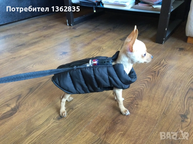 НОВ топъл черен зимен елек за куче от Италия S, M и L размер, снимка 3 - За кучета - 51928934