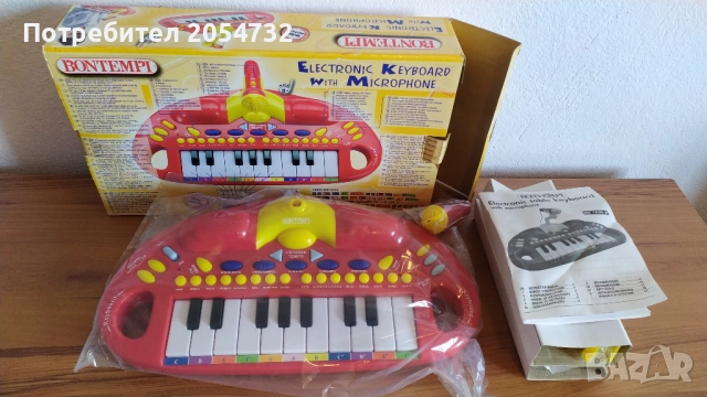 Електронен синтезатор с микрофон - Bontempi