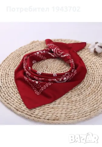 Кърпа за глава бандана Bandana в тъмночервено, снимка 2 - Шалове - 47840218