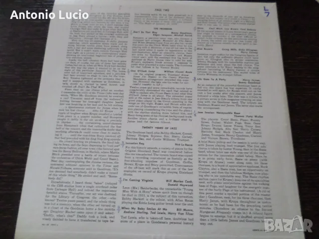 Benny Goodman the famous Carnegie Hall Jazz Concert, снимка 3 - Грамофонни плочи - 48306741