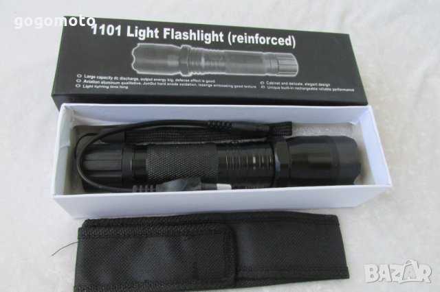 мощен LED фенер + шок, Eлектрошоков фенер POLICE 8 000W/2,5А, снимка 11 - Къмпинг осветление - 28611319