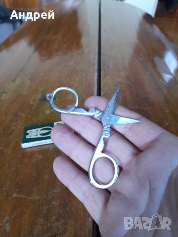Стара сгъваема ножица,ножичка, снимка 5 - Други ценни предмети - 37665455