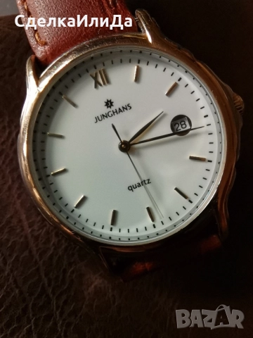 Junghans quartz Ръчен часовник с позлата , снимка 3 - Други - 52311658