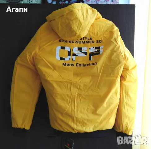 Мъжко двулицево зимно яке с качулка размер S/M ново, снимка 4 - Якета - 48393042