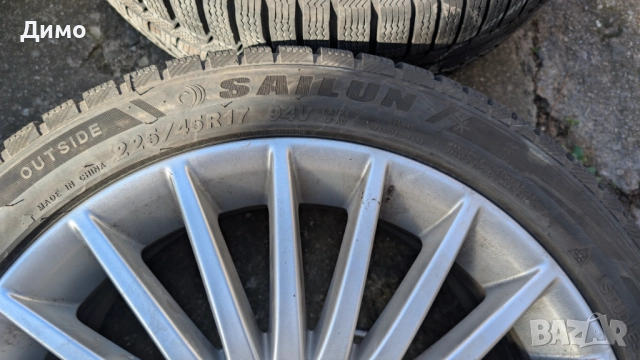 Джанти със зимни гуми за Mercedes C 220 CDI BlueEFFICIENCY - (204.202), снимка 6 - Гуми и джанти - 52257622