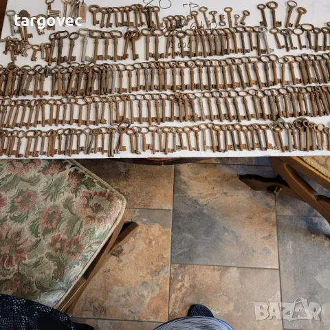 Огромна сбирка от старинни ключове, снимка 6 - Антикварни и старинни предмети - 50052370